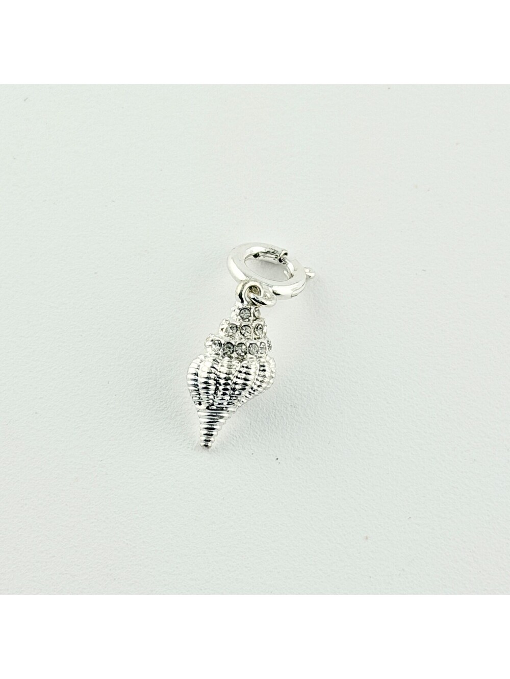 Bomb Party Charm - Seashell on Silver Plating